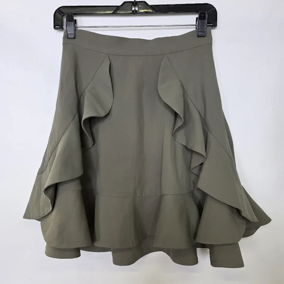 C/MEo Collective  Ruffle  front Mini skirt - Picture 4 of 9